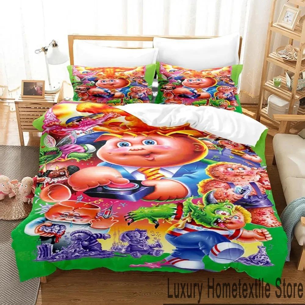 3D Print Garbage Pail Kids Bedding Set Boys Girls Twin Queen King Size Duvet Cover Pillowcase Bed Boys Adult