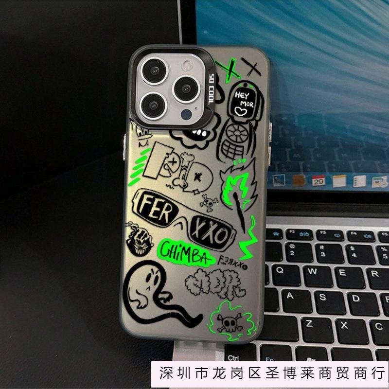 Чехол для телефона Ghost phone iPhone15 Apple 14promax 16pro/13 цветной серебристый 12 продвинутый 11 взрыв
