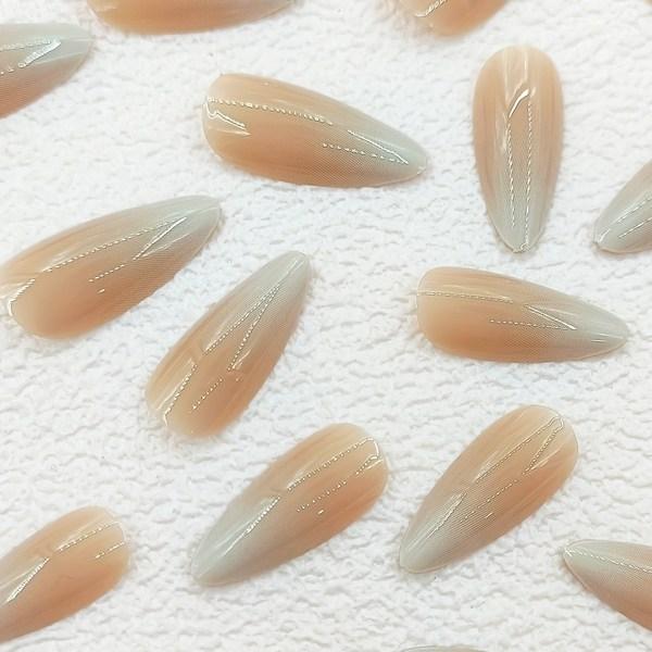 Легко прикрепляемые искусственные ногти Sunmoon 24р, 1 шт., длинный градиент