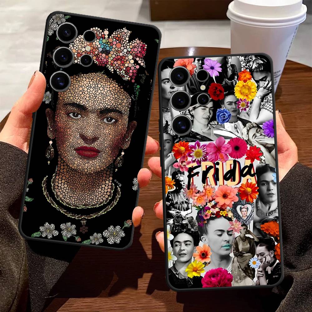 Модный Чехол F-Frida K-KahlosS Для Samsung Galaxy Case S25 S23 S22 S21 S30 S20 S10 Ultra Plus FE Мягкий Чехол из ТПУ