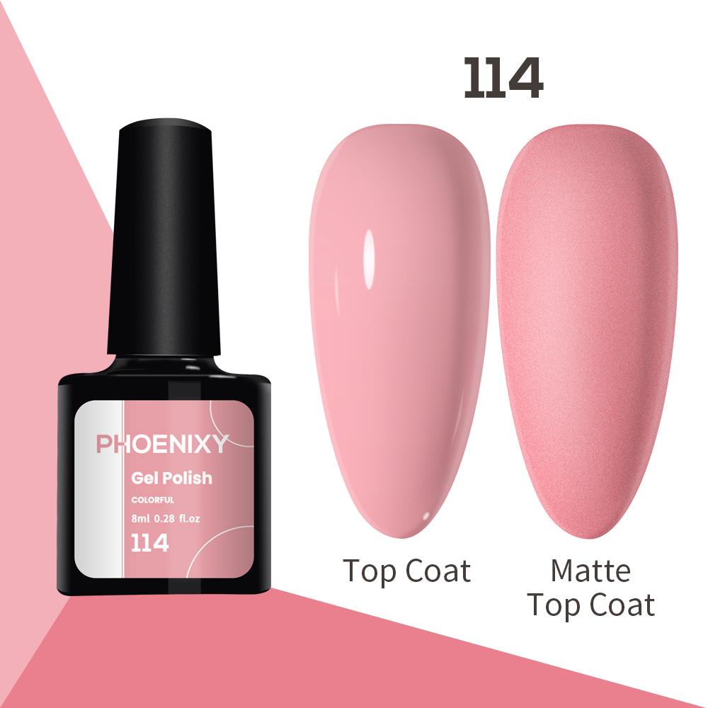Лак для ногтей PHOENIXY, 8 мл, УФ-светодиодный гибридный лак для дизайна ногтей, гель-лайнер для маникюра, полупостоянная основа, верхнее покрытие, гель с блестками, блестящие цвета, гель