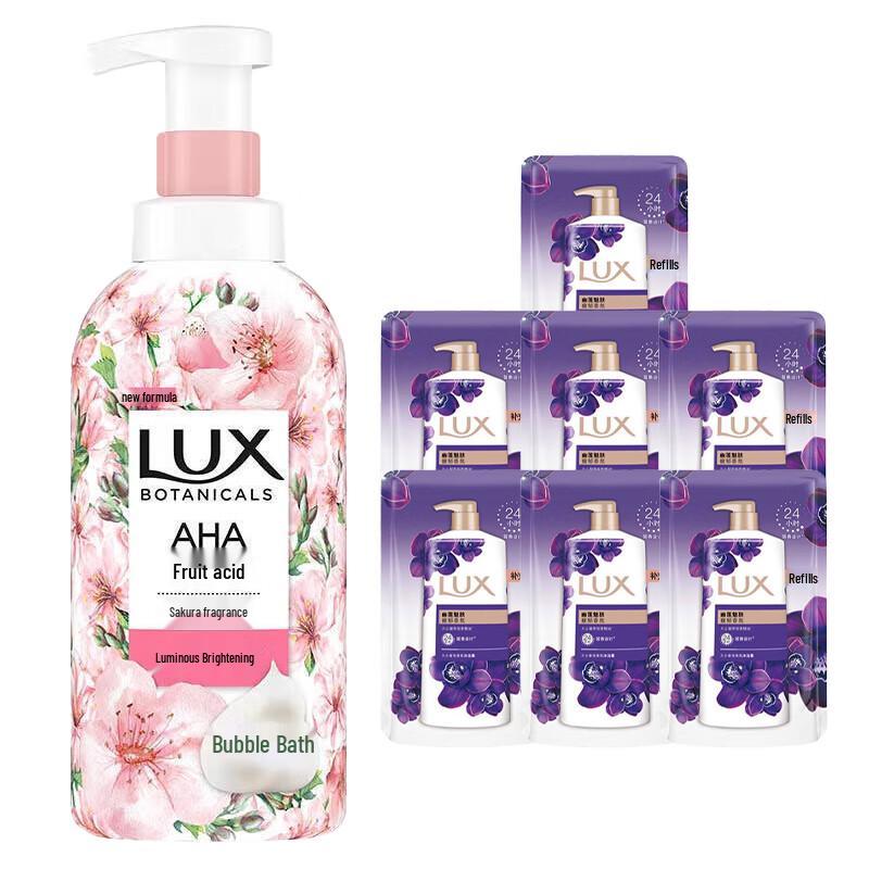 LUX Plant Essential Oil Cherry Blossom Scent Shower Gel
