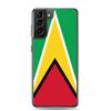 Coque Téléphone - Samsung - Galaxy S24 Plus - Drapeau Guyana - Souple - Multicolore