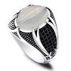 High Durability Practical Great Long Service Life Simplicity Exquisite Engagement Male Ring Chic Ring