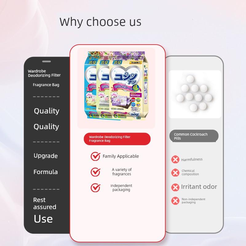 Wardrobe Aromatherapy Sachet Wardrobe Perfume Bag Fragrance Fragrant Clothes Moisture-Proof Deodorant Deodorant Non-Mothball Non-Mildew-Proof