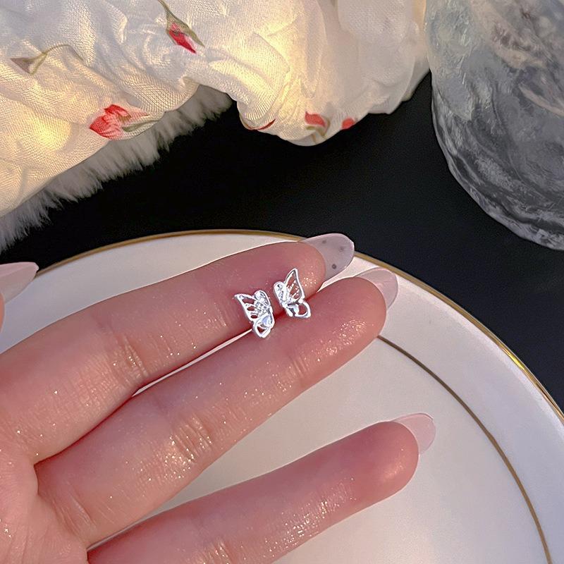 Иглы для ушей из стерлингового серебра S925, новые темпераментные простые и маленькие серьги-пусеты, женские серьги, серьги для пирсинга ушей, серьги, предотвращающие блокировку, ювелирные изделия