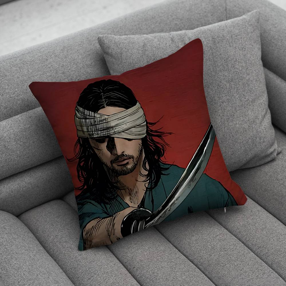 Miyamotos Musashi Creative patterned pillowcases for interior decoration office living room home