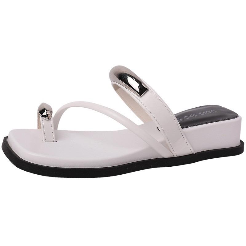 Туфли на толстой подошве с увеличением роста, шлепанцы на одно плечо, новые крутые шлепанцы