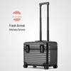 20-Inch All-Aluminum Magnesium Alloy Photography Trolley Case with Flip Cover, Horizontal Camera Box, Boarding Suitcase for Men and Women