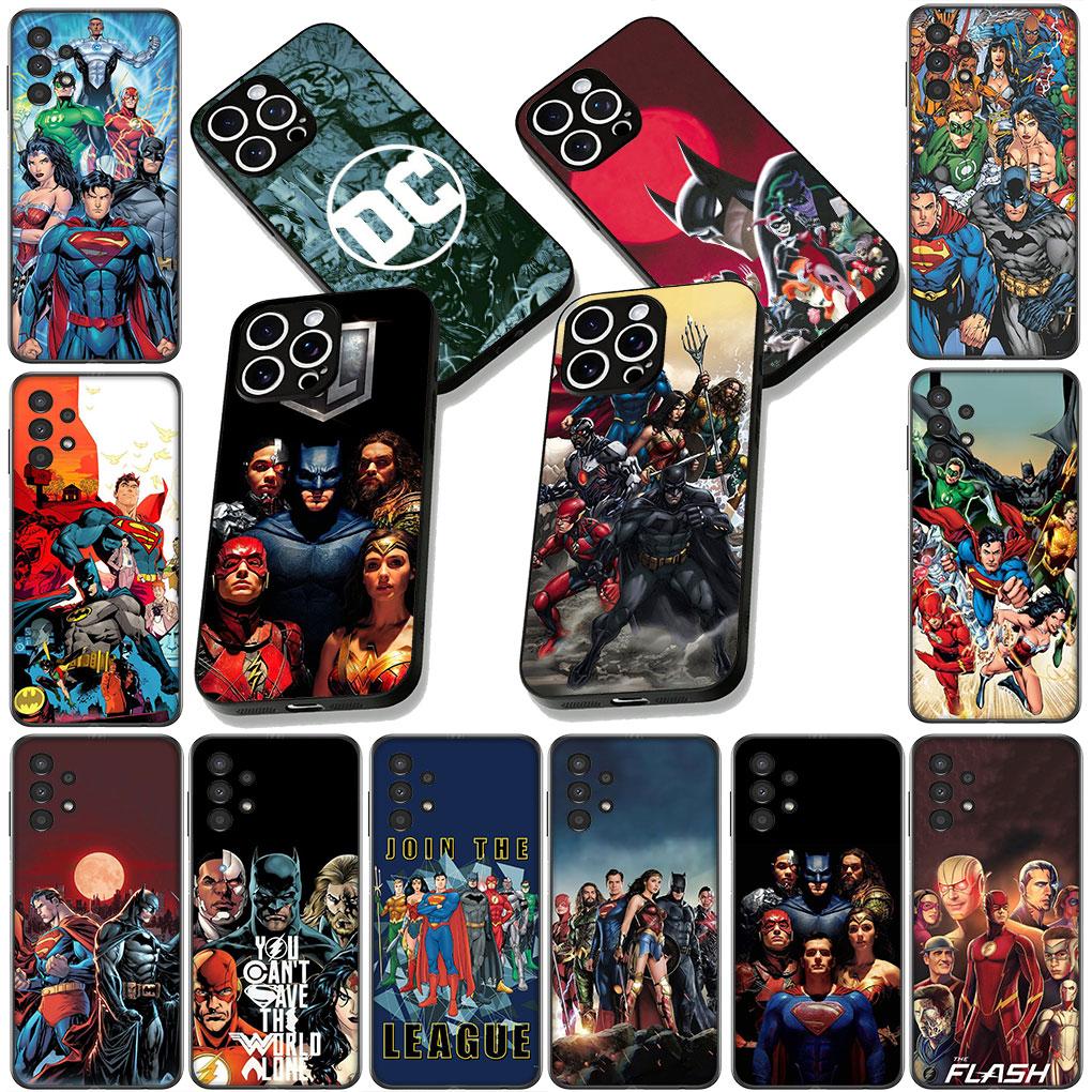 Чехол для телефона DC Comics Лига Справедливости Супергерой для Xiaomi Redmi Note 13 14 ProPlus A4 A3 Pro Plus 13C Pro+ Note13 Note14