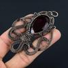 Garnet 999 Copper Wire Wrapped Pendant, Handmade Gemstone Pendant Jewelry, Gifts For Wife Brand New Pendant
