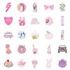 50 Pink Cute Mix And Match Style Graffiti Stickers Diy Creative Handbook Diary Stickers