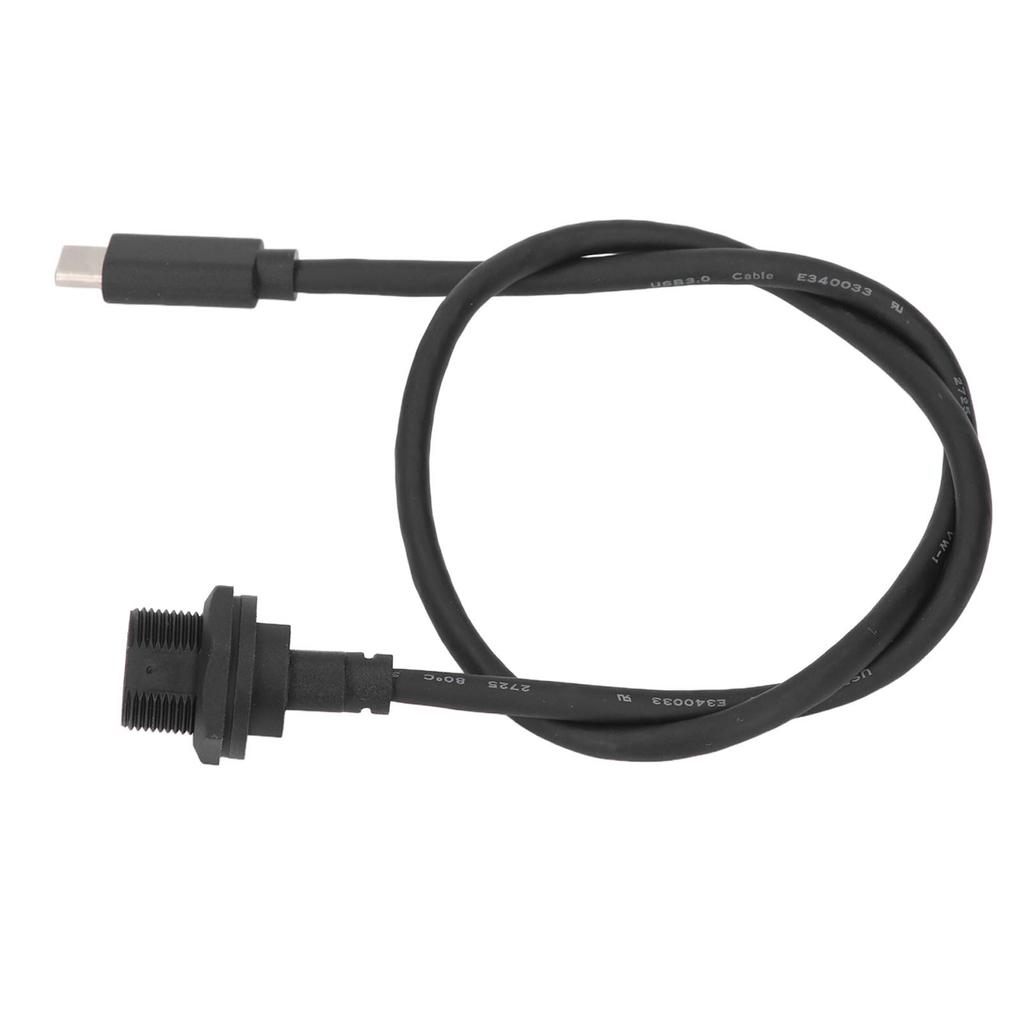 Water Proof Extension Cord Type C Thread Female To USB 3.0 Male Connector Cable 0.5m Length 30V