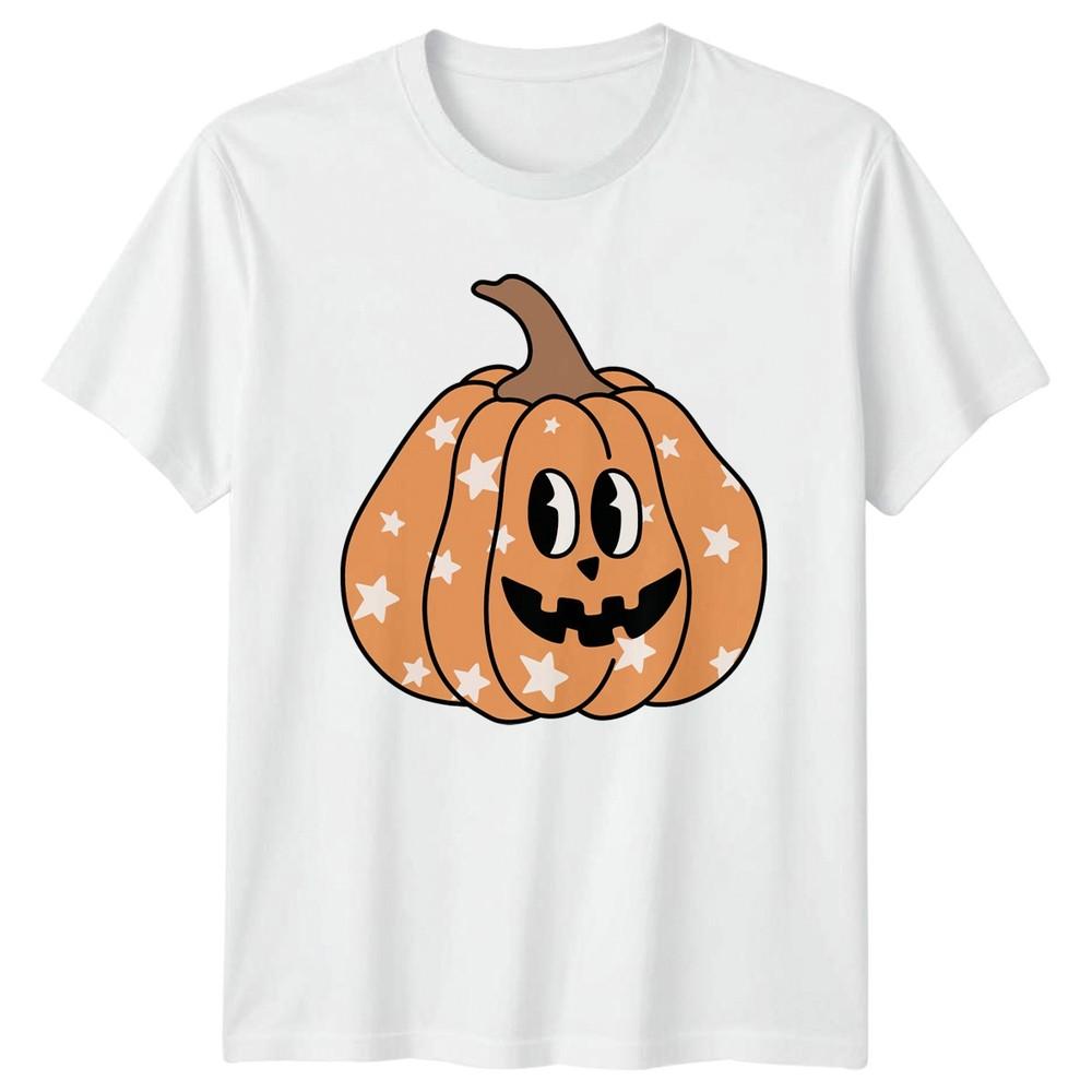 Cute Star Pumpkin TShirt Halloween Jack O Lantern Gift For Him And Her