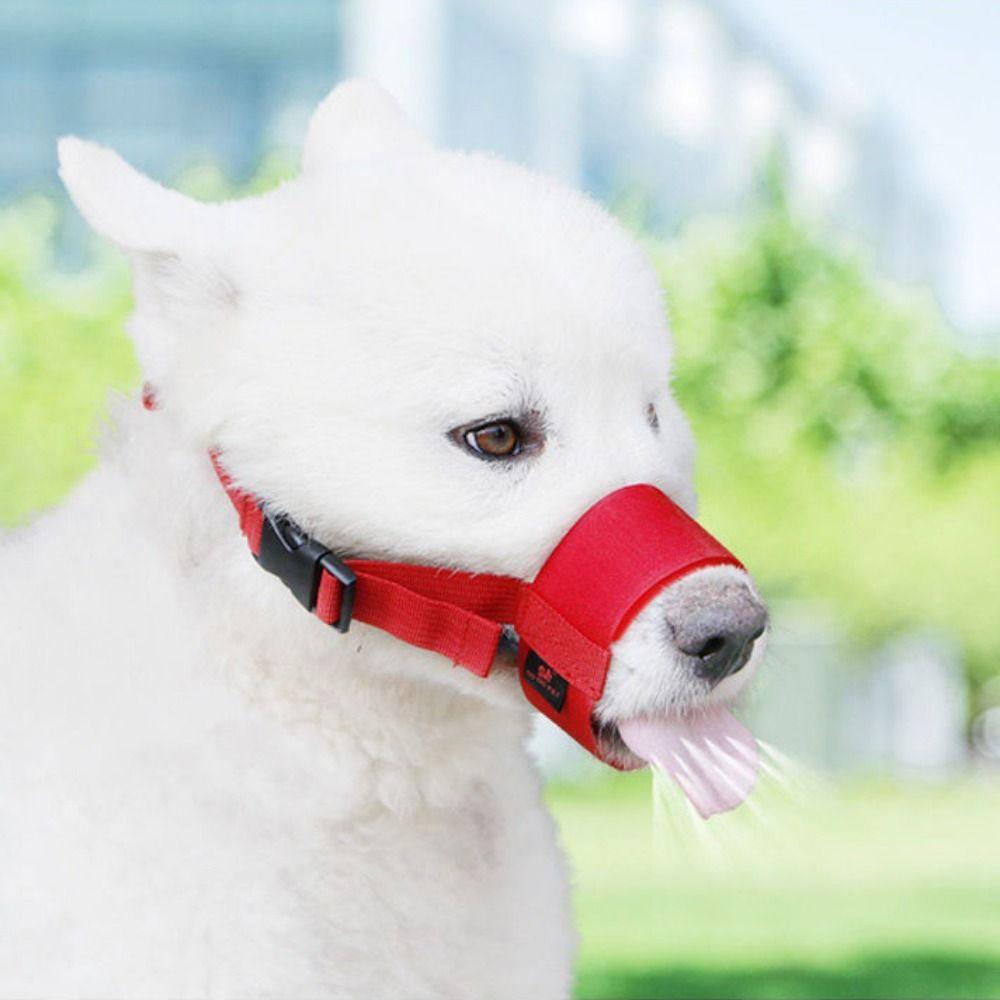 Eating Adjustable Anti-biting Dog Straps Mask Dog Muzzle Puddy Mouth Cover Pet Accessories