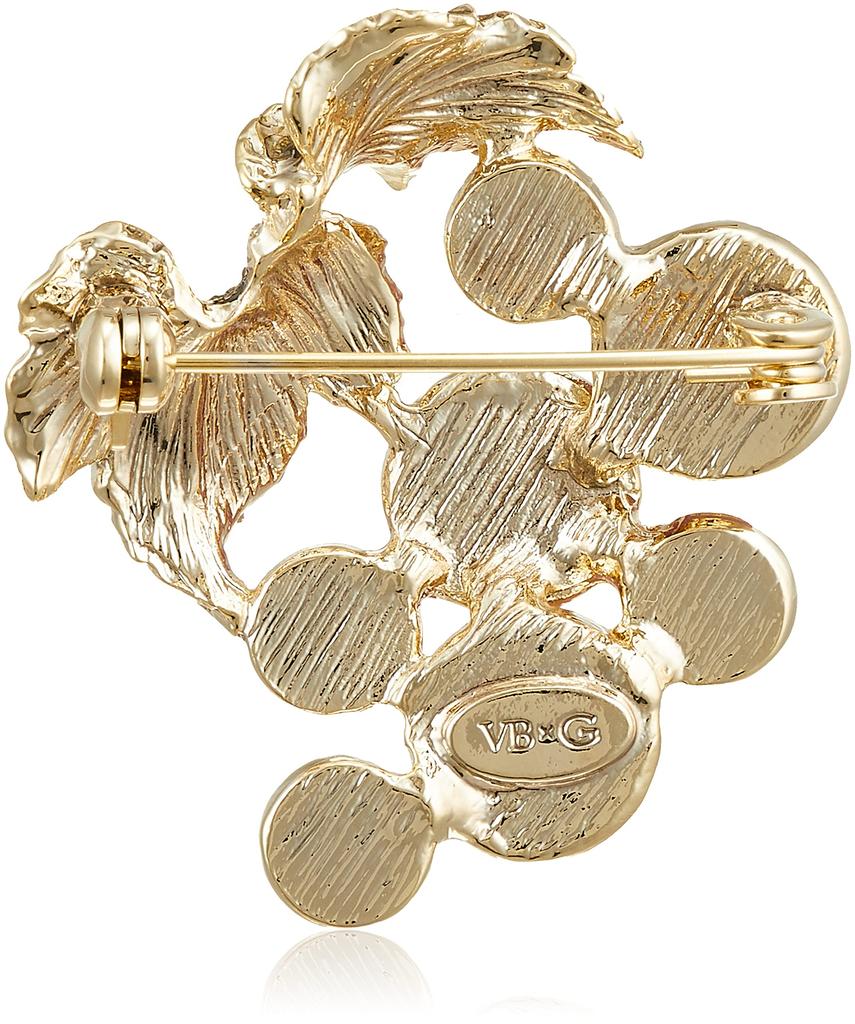 Брошь WINE Collaboration VBRV2512 XV [Boutique Vendome] [Проект GRACE] «Виноград Кошу»