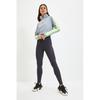 Sports Clothing Stitch Detail Gatherer Full Length Sports Tights