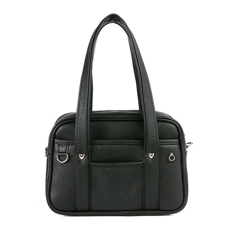 Японский двухмерный студенческий рюкзак JK с персиковым сердцем, водонепроницаемый из ПУ, и сумка через плечо