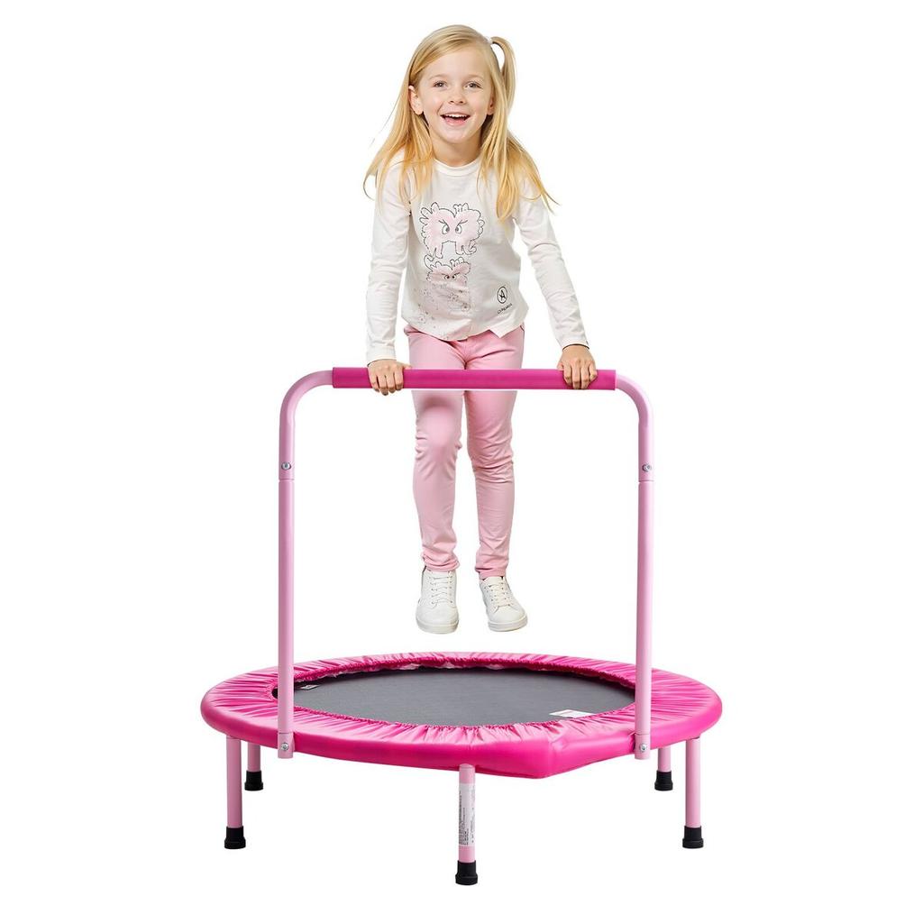 36" Trampoline for Kids Foldable Mini Toddler Trampoline Indoor Outdoor