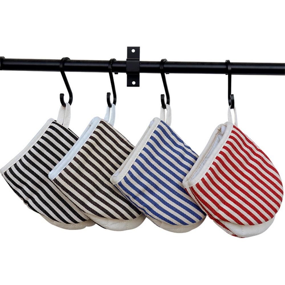 2PCS Cotton Filling Kitchen Oven Glove Heat Resistant Baking Glove Microwave Oven Mitt Lid Handling