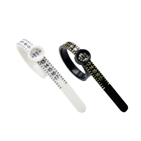2 Pcs Ring Sizers with Magnified Glass for Convenient Reading Accurate Scale 45674 Ring Measuring Belt Reusable