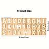 156pcs/set Wooden Letters with A Grid Tray,Ideal for DIY Painting and Home Decoration Projects,Be for Enhancing Room Aesthetics
