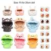 Accessories Playing House Cartoon Plush Shoes Doll Clothes Mini Animal Hoodies Suspender Pants