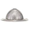 Medieval Knight Kettle Hat Helmet Replica LARP Silver Steel