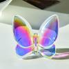 Искусственная хрустальная статуэтка бабочки, мини-статуэтка летающей бабочки, стеклянная бабочка, животное, коллекционная
