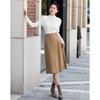 [A-line skirt] Winter fashionable commuting skirt with a simple temperament, women's half length skirt