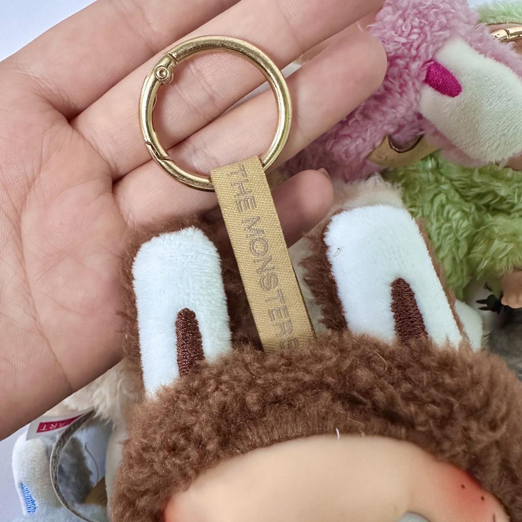 17см Лабубу Тканевая Загадочная Слепая Коробка Серия Heart Beat Macaron Кукла Лабу Тканевая Декор Салона Автомобиля Подвеска Игрушка Подарки