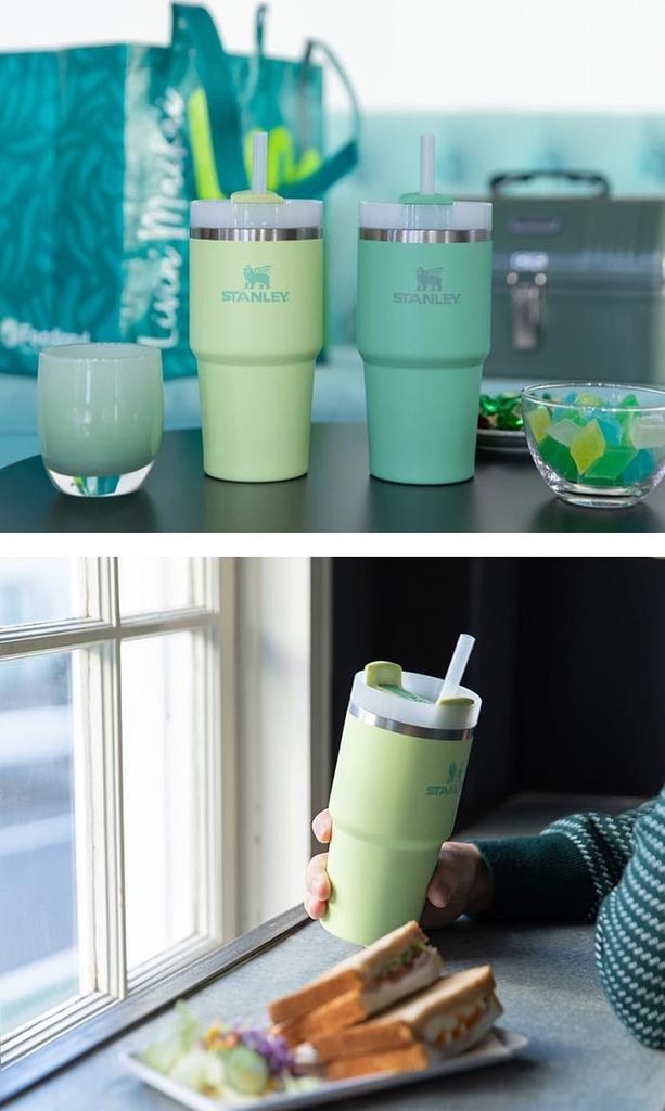 STANLEY STANLEY Vacuum Slim Quencher 600ml Tumbler Bottle Water Bottle Cold Reservation Leisure Stylish Outdoor with Lid Straw Portable Camping