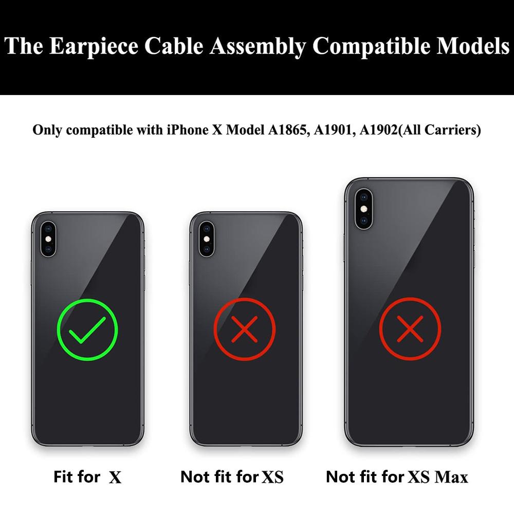 Динамик наушника Слуховой динамик Датчик приближения Шлейф для iPhone X