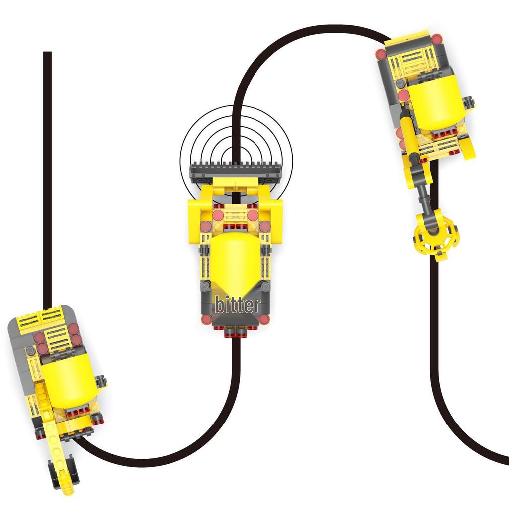 Line-Following Induction Car: Automatic Road Recognition & Marking Pen Toy for Kids