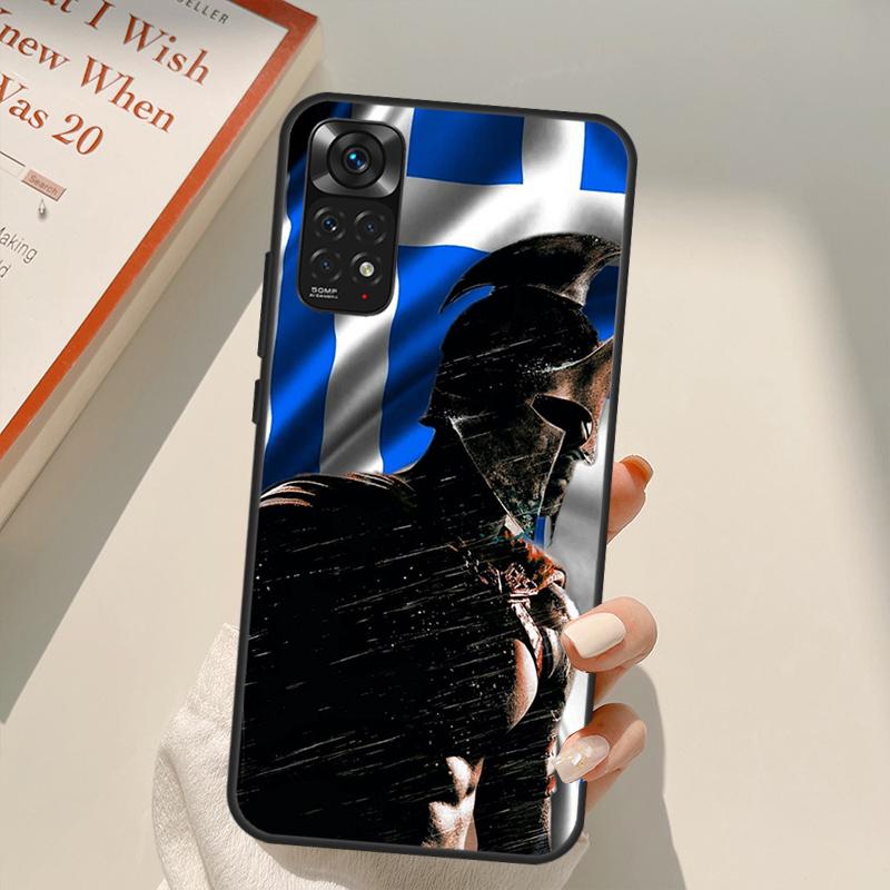 Чехол Греция Греческий флаг для Xiaomi Redmi Note 10 8 9 11 Pro 8T 9S 10S 11S Redmi 10C 9C 9A 9T K50 K40 Gaming