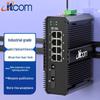Промышленный гигабитный оптоволоконный коммутатор Ethernet Aidicon
