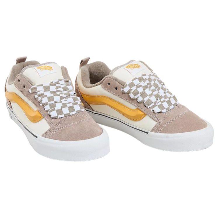 Vans Knu-Skool Mega Check - серые зефирные кроссовки унисекс VN0009QC0BP