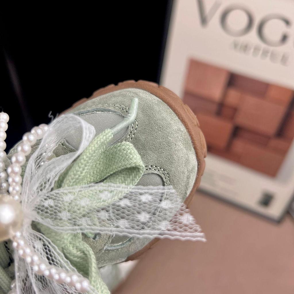 Весна 2026 Девочки Нескользящие Бант Жемчуг Принцесса Спортивная Обувь – Легкая и Универсальная