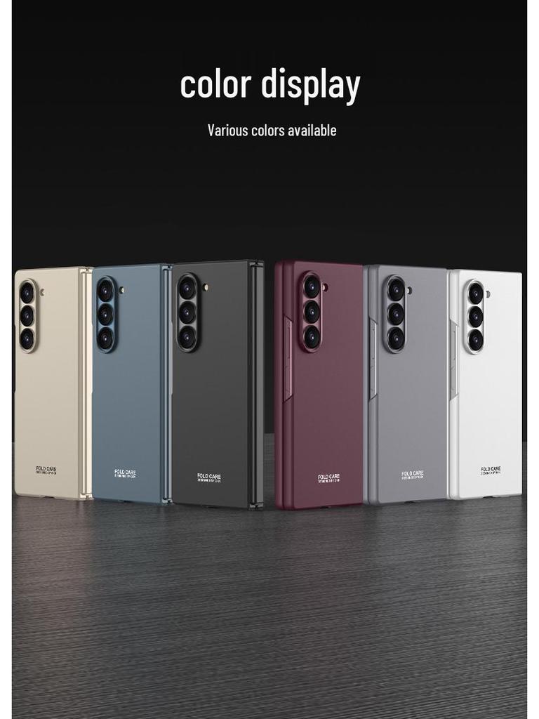 Ультратонкий матовый жесткий чехол для телефона Samsung Z Fold 6 - Модный однотонный защитный чехол