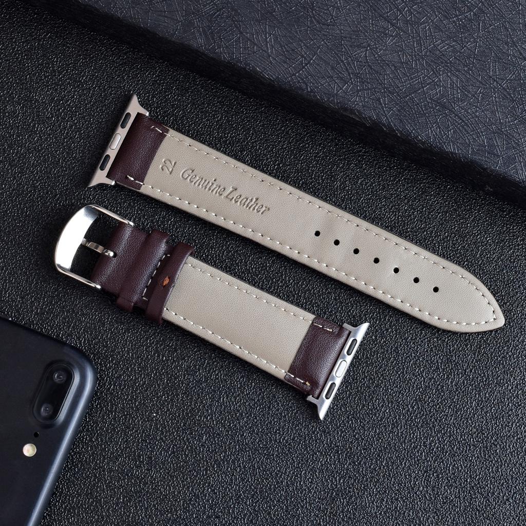 Браслет Ремешок Кожаный Ремешок для Apple Watch Серии 10 42мм 46ММ 44ММ 40ММ 41ММ 45ММ 49мм Ремешок для iWatch 10 9 8 7 6 SE 5 4 Наручный браслет