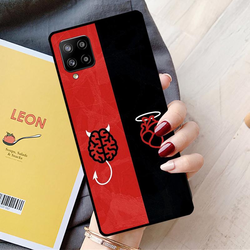 Чехол Devil Angel для Samsung Galaxy A55 A35 A15 A22 A32 A52 A54 A34 A14 A53 A33 A56 A36 A26 A16 A05 A06