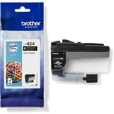 Чернильный картридж LC424BK - BROTHER - Черный повышенной емкости 750 страниц - Для DCP-J1200W