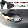 For Tesla Model Y Door Side Trash Can Bin Door Storage Organizer Box Modfied Waterproof Interior Accessories ModelY 2023