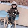 Children's Autumn and Winter Warm Suit Girl and Boy Korean Version Girl Baby Plush Two-piece Sets