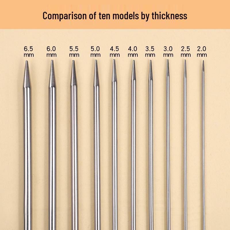 20 см вязальные спицы из нержавеющей стали для свитеров, манжет, носков и кукол - Короткие специальные инструменты для рукоделия