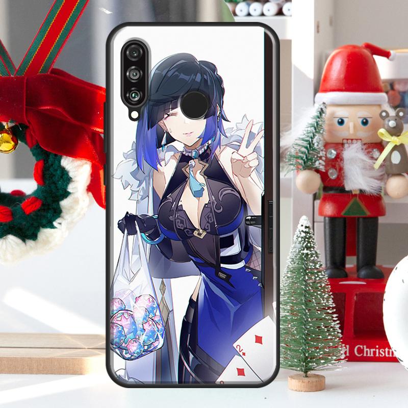 Чехол Yelan Genshin Impact для Huawei Nova 12i 11i 8i 12s Y73 Y72 Y61 Y91 Y90 Y70 Y60 9 10 SE P60 Pro P30 P40 Lite