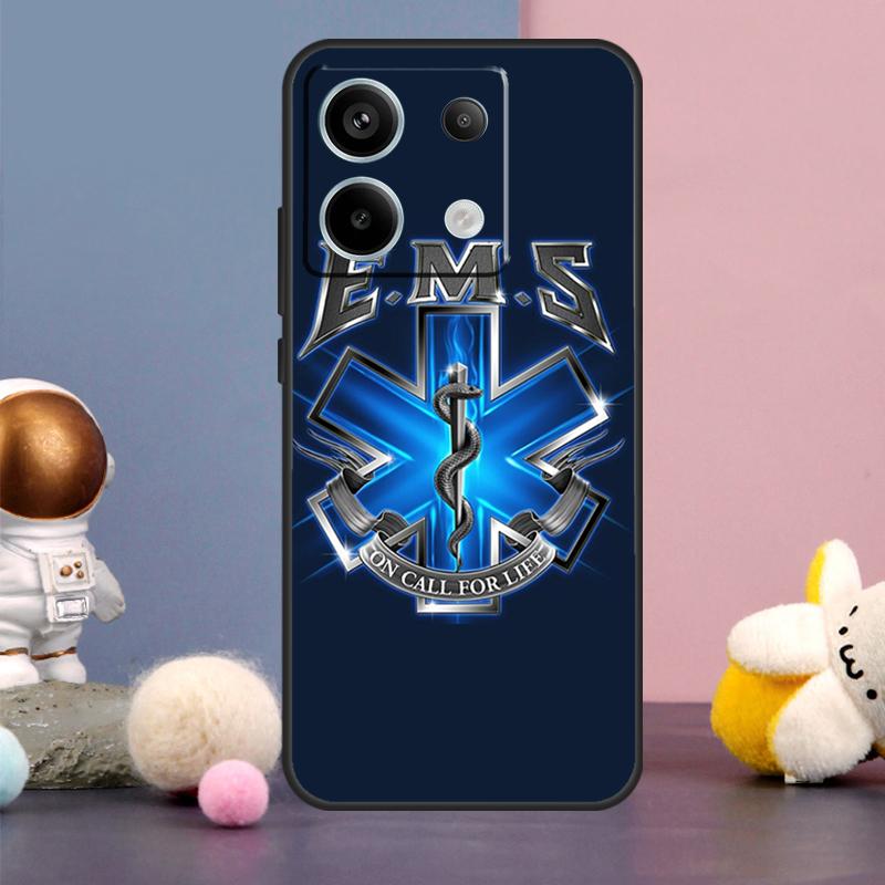 EMT EMS Medical Rescue Case For Xiaomi Redmi Note 13 9 10 11 12 14 15 Pro Plus Redmi 15 15C 14C 10C 12C 13C Cover