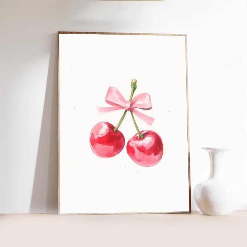 Розовое сердце любви и игральные карты Подготовительный студент Холст Принт Постер Баухаус Настенное искусство Постер Кофейня Бар Домашний декор