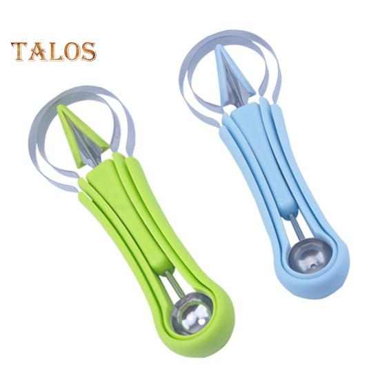 3-in-1 Stainless Steel Fruit Baller Set Melon Carving Tools Fruit Peeler Cutter Seeds Remover Ice Cream Baller Kitchen Utensils