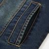 Spring And Autumn Men's Loose Size Simple Casual Work  Jeans Jacket